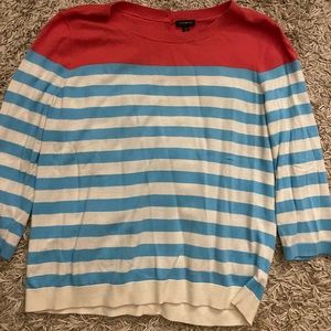 Seriously, cute cotton sweater! But wait! Did you see the back?! Buttons! Cute